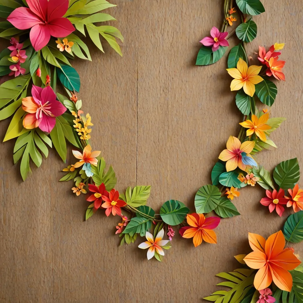 Jak zrobić hawajski naszyjnik z bibuły?