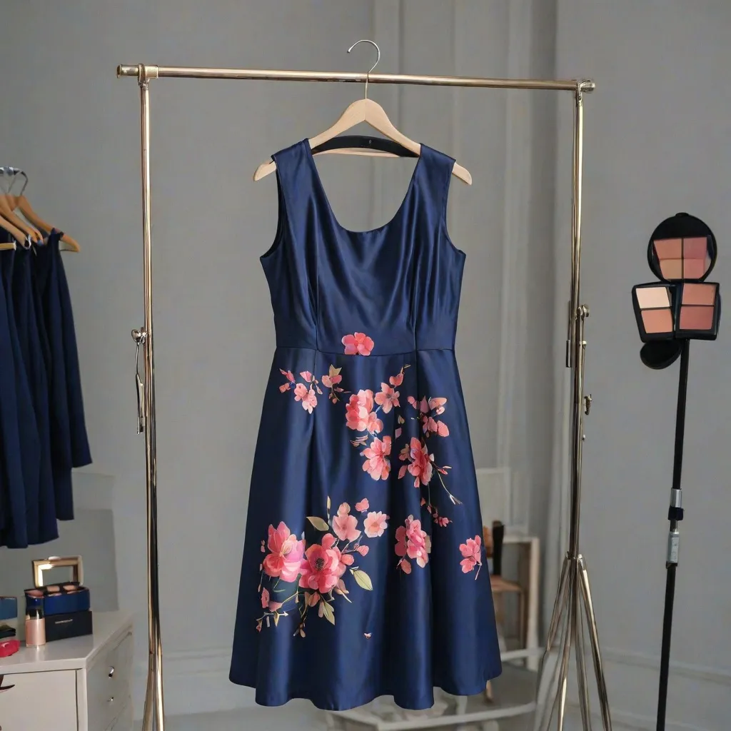 Jaki makijaż do granatowej sukienki?